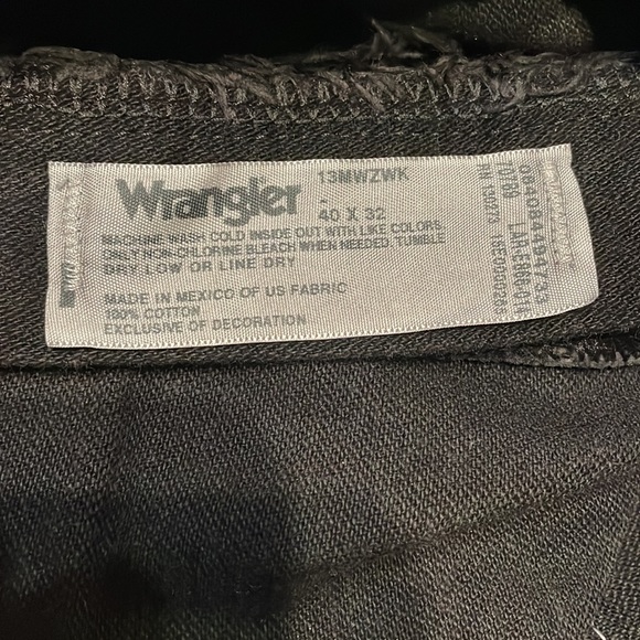 Wranglers Men’s 40x32 13MWZ Cowboy Cut Jeans - Picture 5 of 5